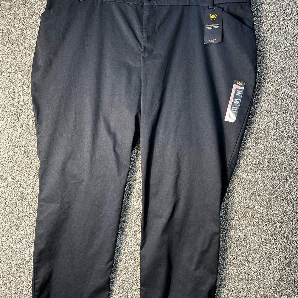NWT women’s plus size Lee wrinkle free pants SZ 26W petite - Picture 2 of 7